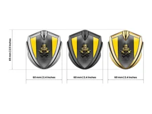 Badge Auto Metalliche Stile Minimale Look Lusso